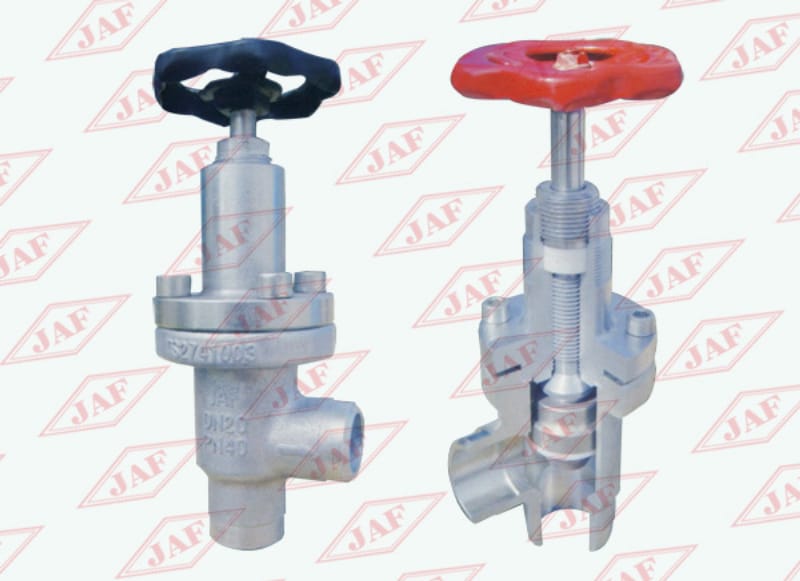 對焊直角截止閥J64F（B）-25(40）、對焊直角節流閥L61F(B)-25(40）